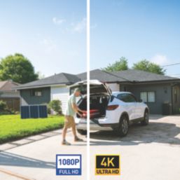 Swann SWNVK-MRMINISD4-EU 32GB SD Card 8-Channel 4K CCTV Long Range Wireless Security System & 4 x 4K Indoor & Outdoor Cameras