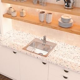 Clearwater BAR 1 Bowl Stainless Steel Kitchen Sink  Polished/Satin 480mm x 480mm