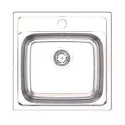 Clearwater BAR 1 Bowl Stainless Steel Kitchen Sink  Polished/Satin 480mm x 480mm