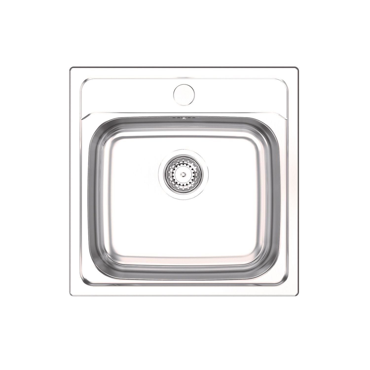 Clearwater BAR 1 Bowl Stainless Steel Kitchen Sink Polished/Satin 480mm x 480mm (107FJ)