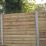 Forest Flat Double-Slatted  Fence Panels Natural Timber 6' x 6' Pack of 5