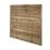 Forest Flat Double-Slatted  Fence Panels Natural Timber 6' x 6' Pack of 5