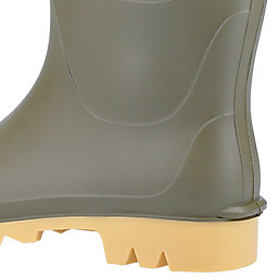 Dunlop Universal Metal Free  Non Safety Wellies Green Size 10
