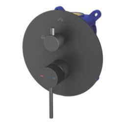 Swirl Melba Rear-Fed Concealed Black  Multi-Head Shower