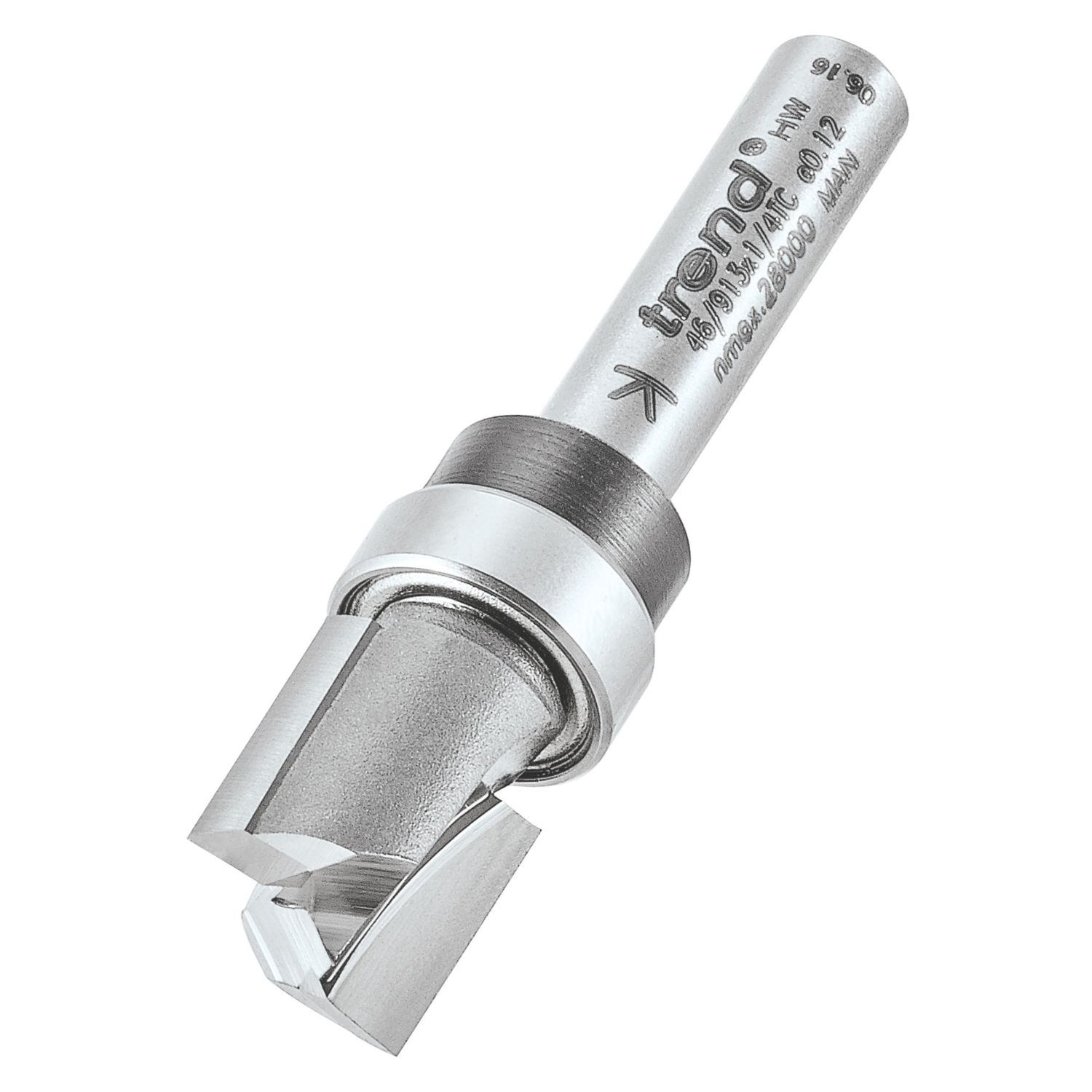 Trend 46/913X1/4TC 1/4" Straight Guided Profiler Cutter 12.7mm x 12.7mm (107PX)