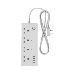 EU Standard WIFI Remote Control Smart Power Strip with USB Timer