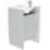 Newland  Double Door Floor Standing Vanity Unit with Basin Matt Pearl Grey 500mm x 450mm x 840mm