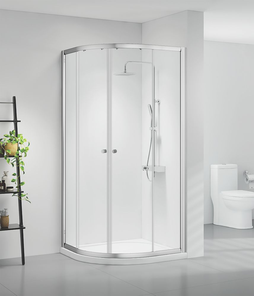 Triton Neo Six Framed Quadrant Sliding Shower Doors Chrome 900 x 1850mm ...