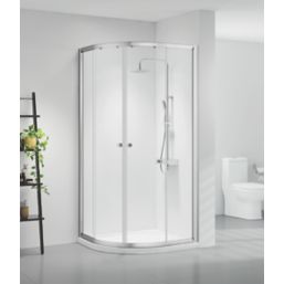 Triton Neo Six  Framed Quadrant Shower Enclosure  Chrome  900mm x 900mm x 1850mm
