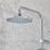 Hansgrohe Vernis Blend Showerpipe 200 HP Rear-Fed Exposed Chrome Thermostatic Mixer Shower
