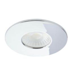 Spa Rhom Fixed  Fire Rated LED Downlights Chrome 8W 900lm 4 Pack