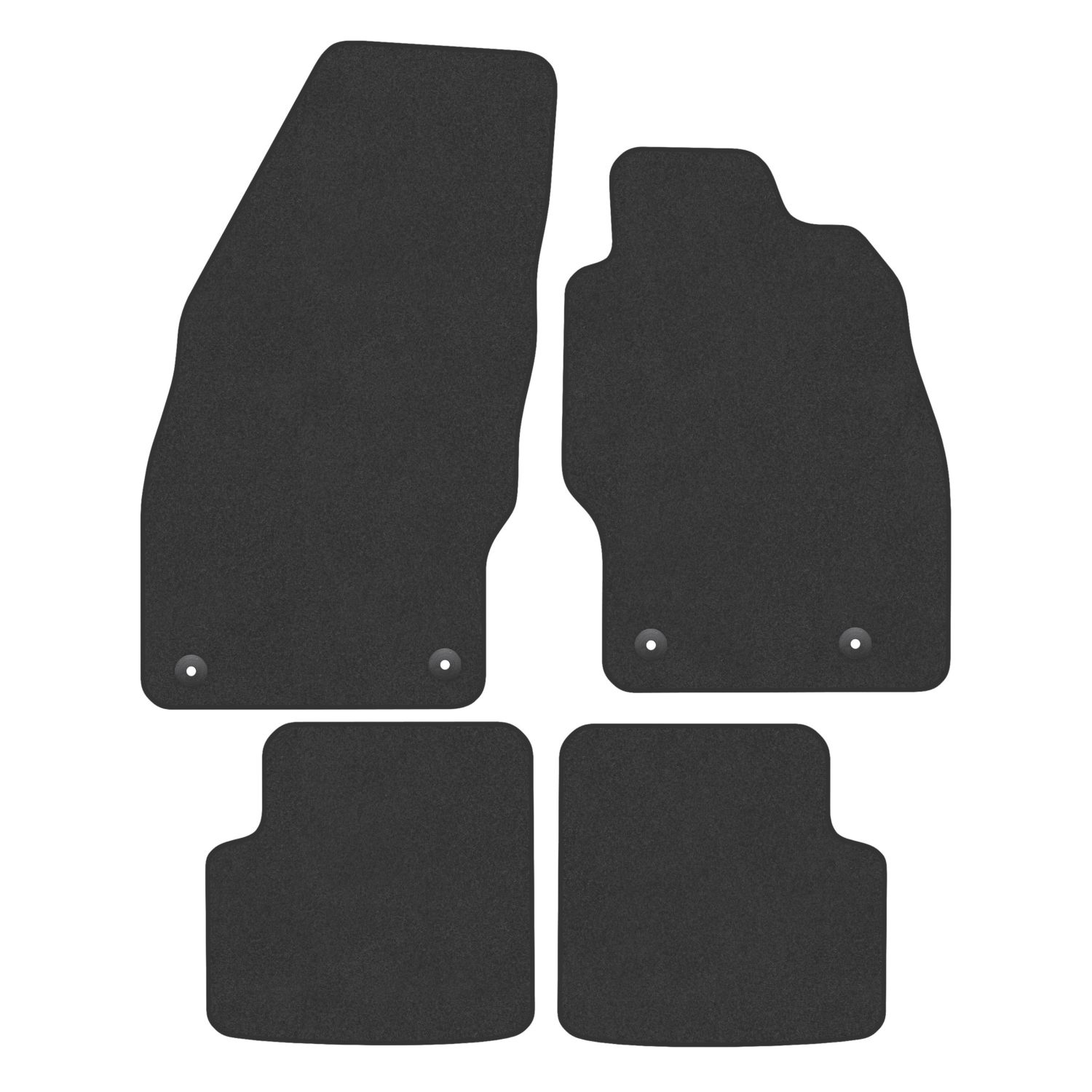 Car Mat Co. Vauxhall Corsa D/E 2006 - 2019 Carpet & Rubber Car Mats 4 Piece Set (107VV)