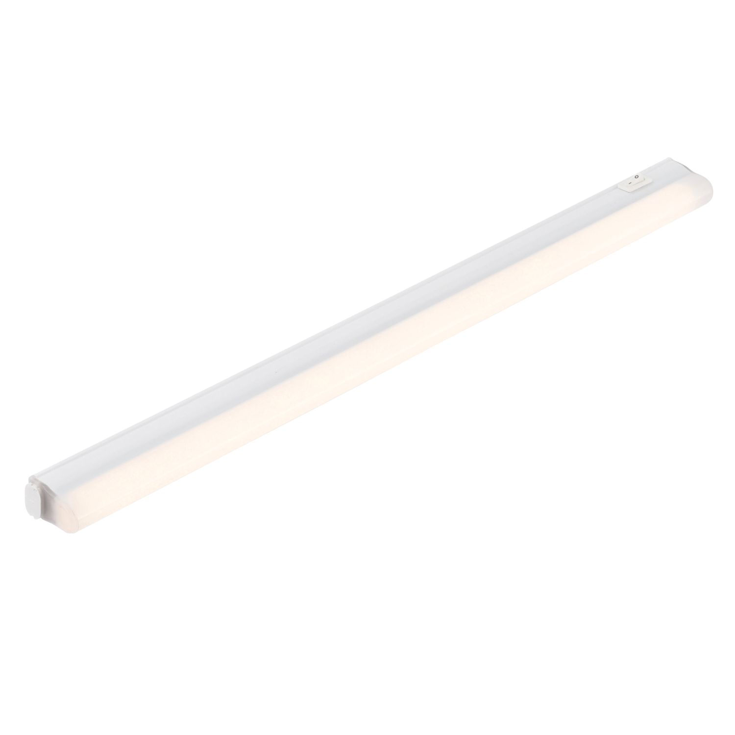 Saxby Sleek Linear LED Strip Gloss White 8W 800lm (107VX)