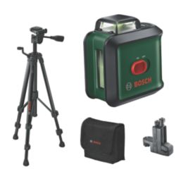 Bosch UniversalLevel 360 Premium (TT150 + MM3) 0603663E07 Green Self-Levelling Cross-Line Laser with Tripod & Clamp