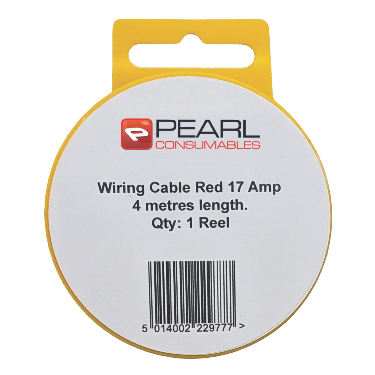 Pearl Consumables 17A 2mm² Automotive Cable 4m Coil Red (107YY)