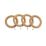 Universal Wooden 28mm Curtain Rings Natural 4 Pack