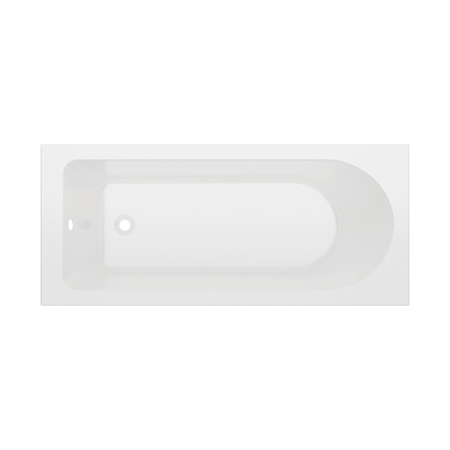 Florida Single-Ended Bath Acrylic No Tap Holes 1600mm x 700mm (108AE)