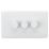 Knightsbridge  3-Gang 2-Way LED Dimmer  White