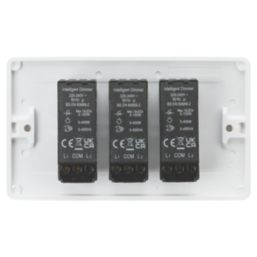 Knightsbridge  3-Gang 2-Way LED Dimmer  White