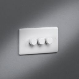 Knightsbridge  3-Gang 2-Way LED Dimmer  White