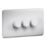 Knightsbridge  3-Gang 2-Way LED Dimmer  White