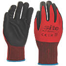 Site 320 Nitrile Foam Coated Gloves Red / Black Medium