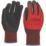 Site  Nitrile Foam Coated Gloves Red/Black Medium