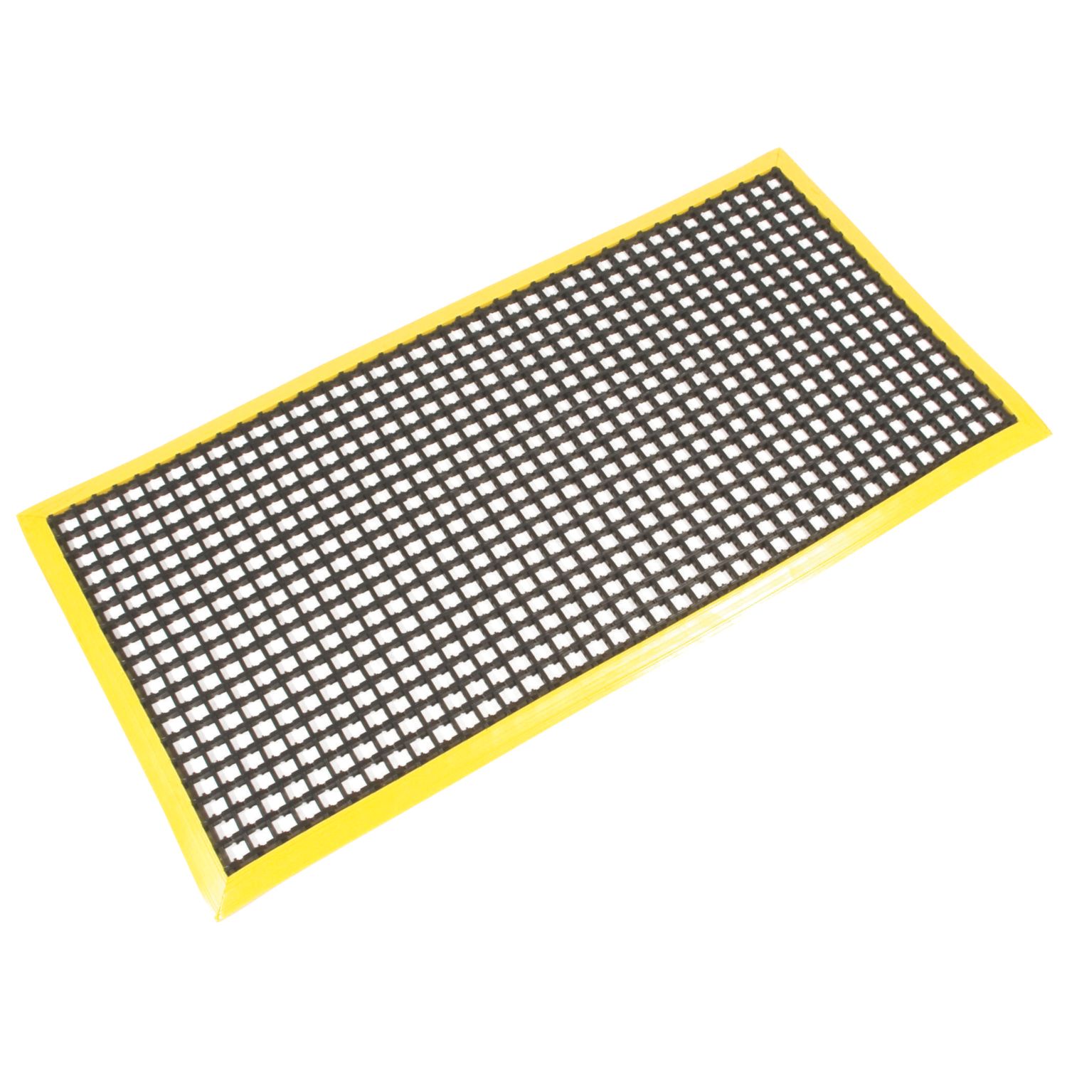 COBA Workstation Anti-Fatigue Floor Mat Black/Yellow 1.5m x 1.0m x 12mm (108FV)