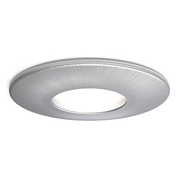 4lite  Fixed  Fire Rated Downlight Brushed Chrome 6 Pack