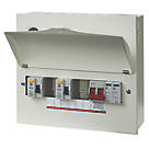 Wylex  13-Module 5-Way Part-Populated  Dual RCD Consumer Unit with SPD