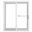 Crystal  RH White uPVC Sliding Patio Door Set 2090mm x 1790mm