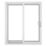 Crystal  RH White uPVC Sliding Patio Door Set 2090mm x 1790mm