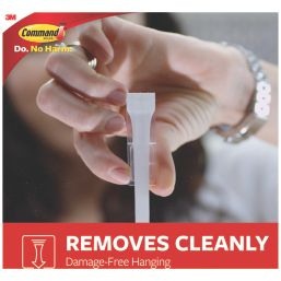 Command White Self-Adhesive Medium Designer Hook 6 Pack