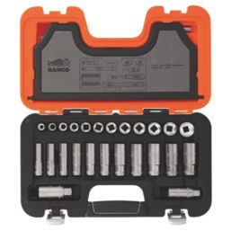 Bahco  1/4" & 3/8" Drive Deep Metric Socket Set 53 Pieces