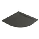 Mira Flight Level Quadrant Shower Tray Slate Grey 800 x 800 x 25mm