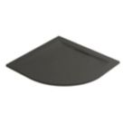 Mira Flight Level Quadrant Shower Tray Slate Grey 800mm x 800mm x 25mm