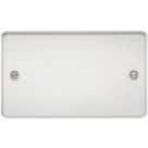 Knightsbridge  2-Gang Blanking Plate Polished Chrome