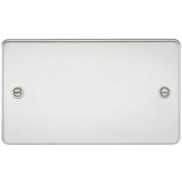 Knightsbridge  2-Gang Blanking Plate Polished Chrome