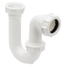 FloPlast Tubular Swivel P Trap White 40mm