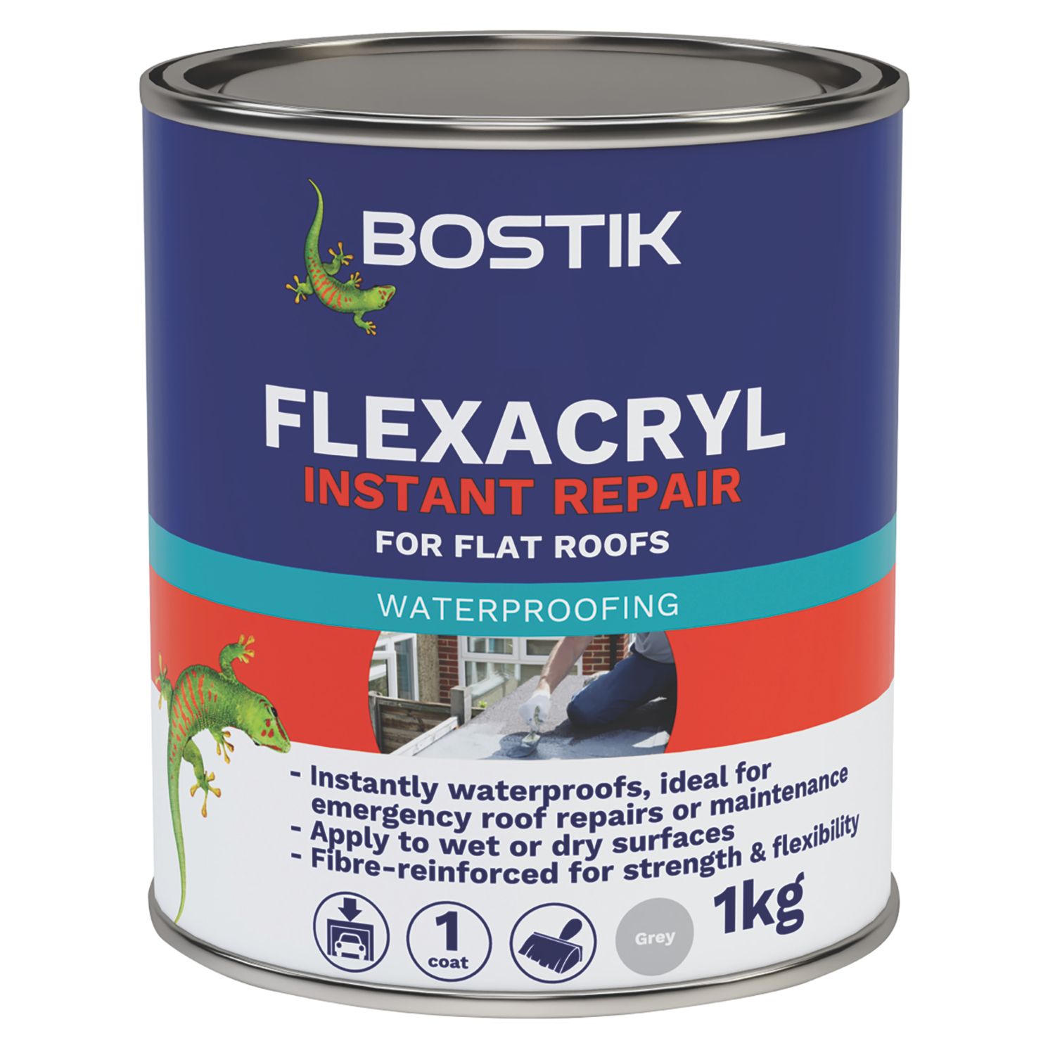 Bostik Roof Repair Compound Grey 1kg (10990)