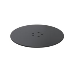 110mm Matt Black Dome Shower Trap Cover