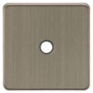 Knightsbridge Screwless 20A Unswitched Flex Outlet  Antique Brass