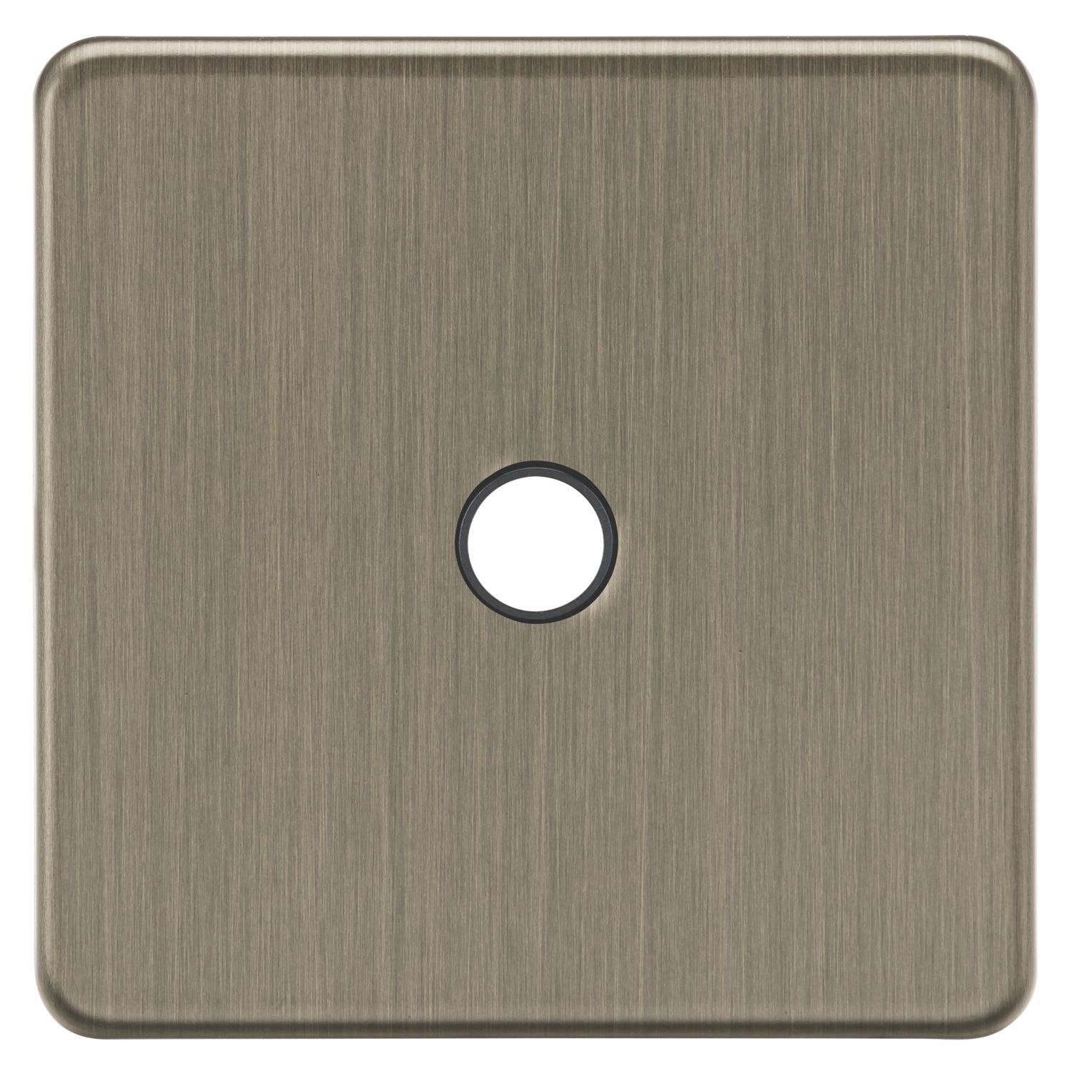 Knightsbridge Screwless 20A Unswitched Flex Outlet Antique Brass (109CR)