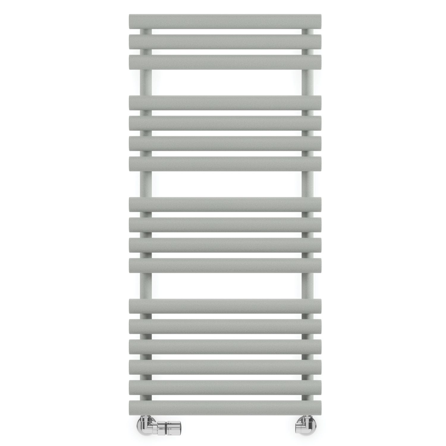 Terma 1085mm x 520mm 2111BTU Grey / Silver Flat Designer Towel Radiator (109HR)