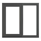 Crystal  Left-Hand Opening Clear Double-Glazed Casement Anthracite on White uPVC Window 1190mm x 1040mm