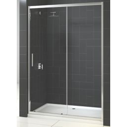 Triton Fast Fix Framed Rectangular Sliding Shower Door Chrome 1700mm x 1900mm