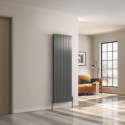 Reina Casina 1800mm x 565mm 6153BTU Anthracite Vertical Aluminium Radiator