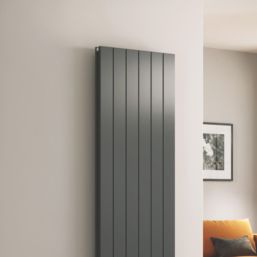 Reina Casina 1800mm x 565mm 6153BTU Anthracite Vertical Aluminium Radiator
