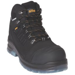 Site Natron Size 9 Black Waterproof Steel Toe Cap Safety Boots Screwfix