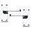 Smith & Locke  Fire Rated Latch Door Handles Pack Polished Chrome 5 Pack